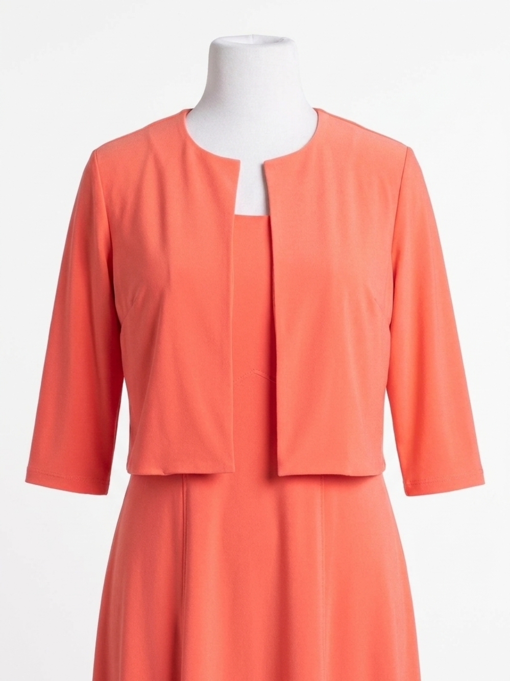 NEW SYMPLI classic bolero cardigan in coral